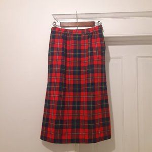 Pendleton 100% Wool Plaid Skirt Boyd Tartan